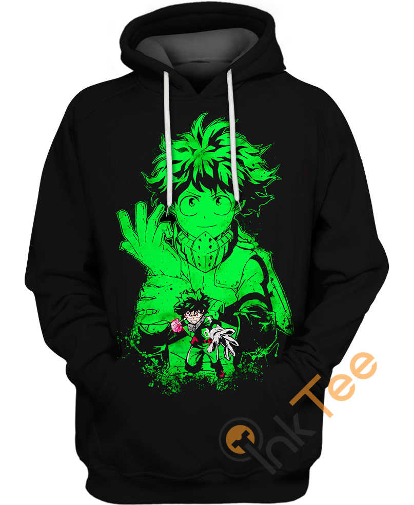 Attractive Deku Mha Custom All Over Print 3D Hoodie
