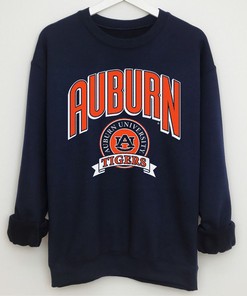 Auburn Crest Classic Crewneck - Football Sweatshirt Hoodie Fan Gift