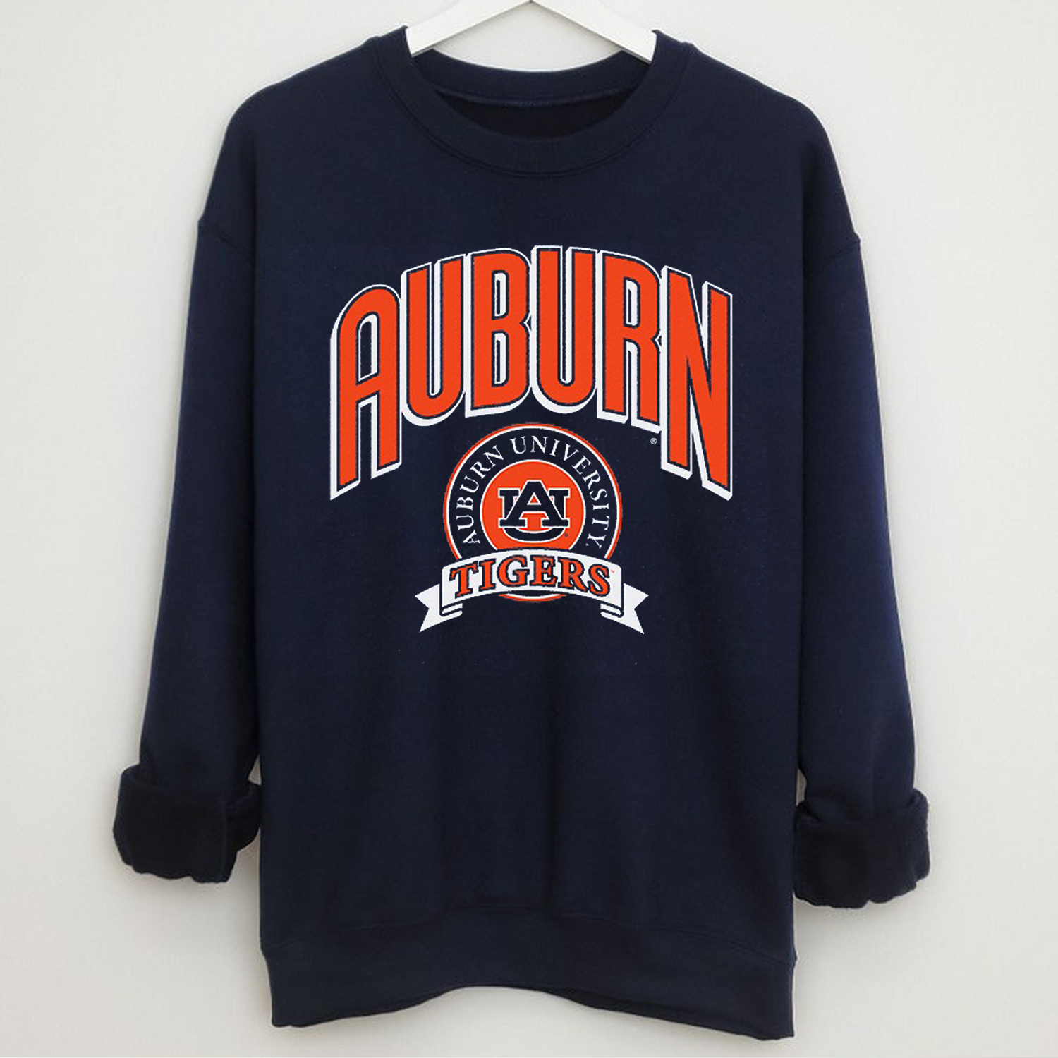 Auburn Crest Classic Crewneck - Football Sweatshirt Hoodie Fan Gift