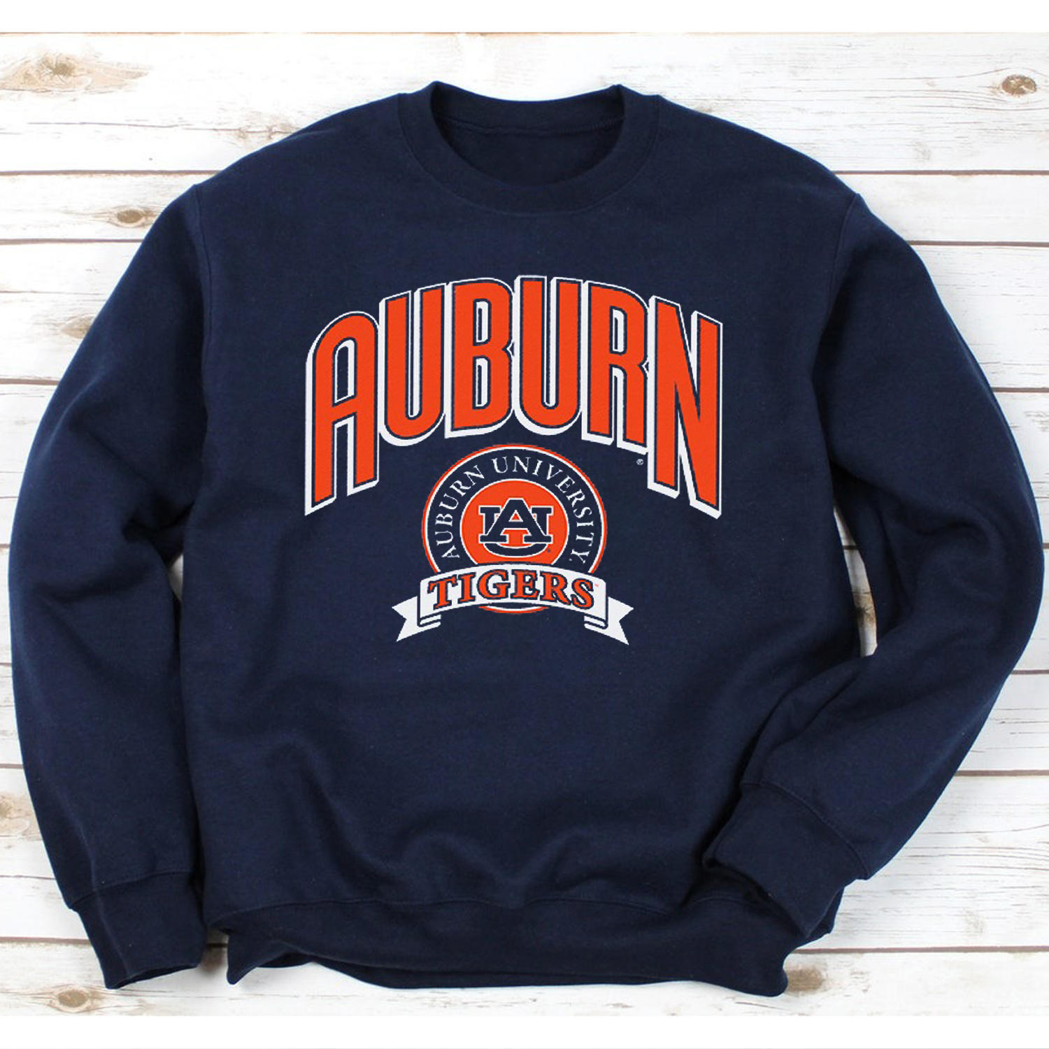Auburn Crest Classic Crewneck - Football Sweatshirt Hoodie Fan Gift