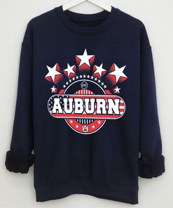 Auburn Tigers Colosseum 4th Of July Stars T-Shirt - Football Sweatshirt Hoodie Fan Gift