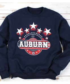 Auburn Tigers Colosseum 4th Of July Stars T-Shirt - Football Sweatshirt Hoodie Fan Gift
