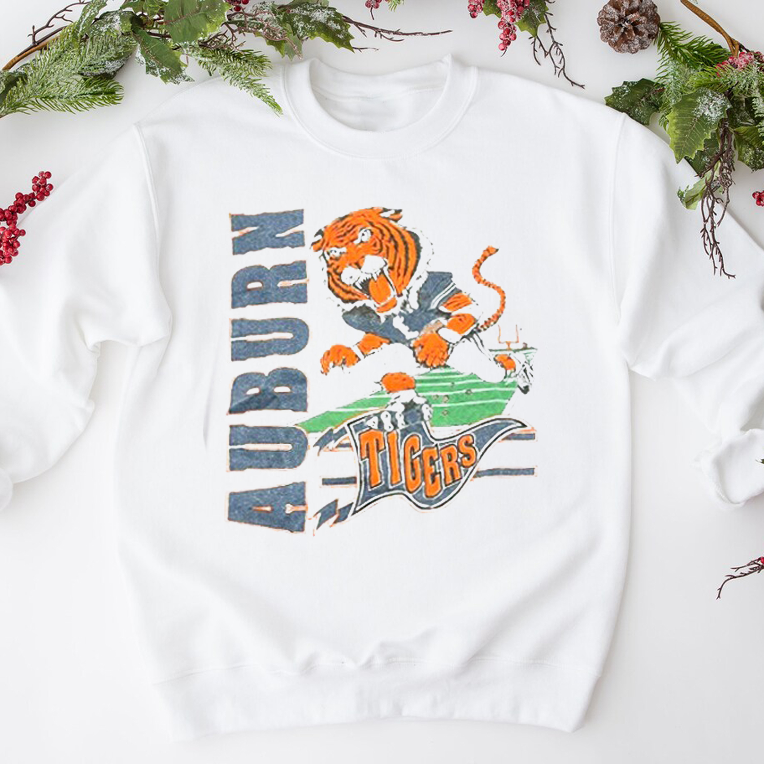 Auburn Tigers Love Sweatshirt - Football Hoodie T Shirt Fan Gift