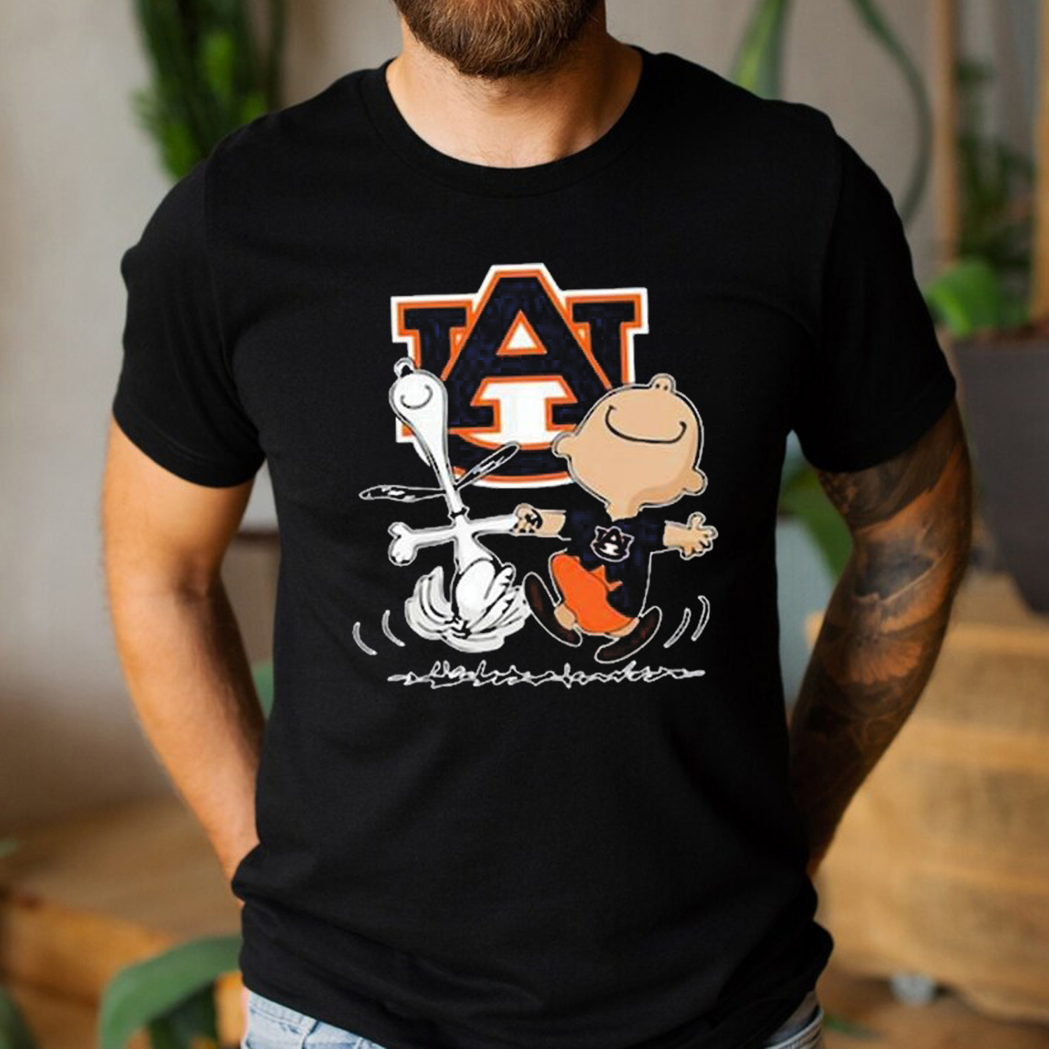 Auburn Tigers Pom Pom Cheer II Short Sleeve T-Shirt - Tigers Football Sweatshirt Hoodie Fan Gift
