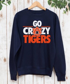 Auburn Tigers Unisex T-Shirt - Go Crazy Tigers Hoodie Sweatshirt Fan Gift