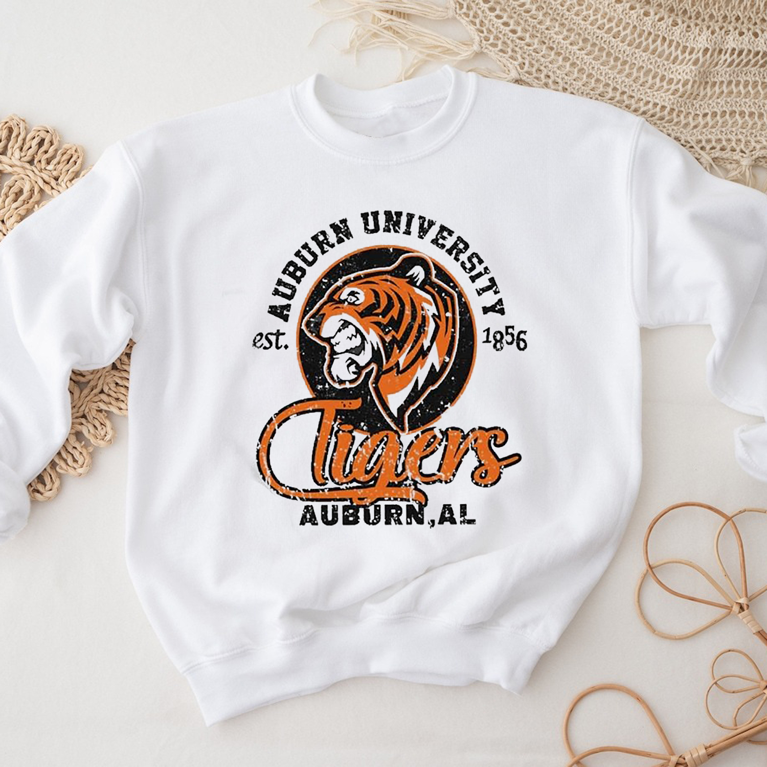Auburn Tigers Vintage Days Easy T-Shirt - Tigers Football T-Shirt Hoodie Fan Gift