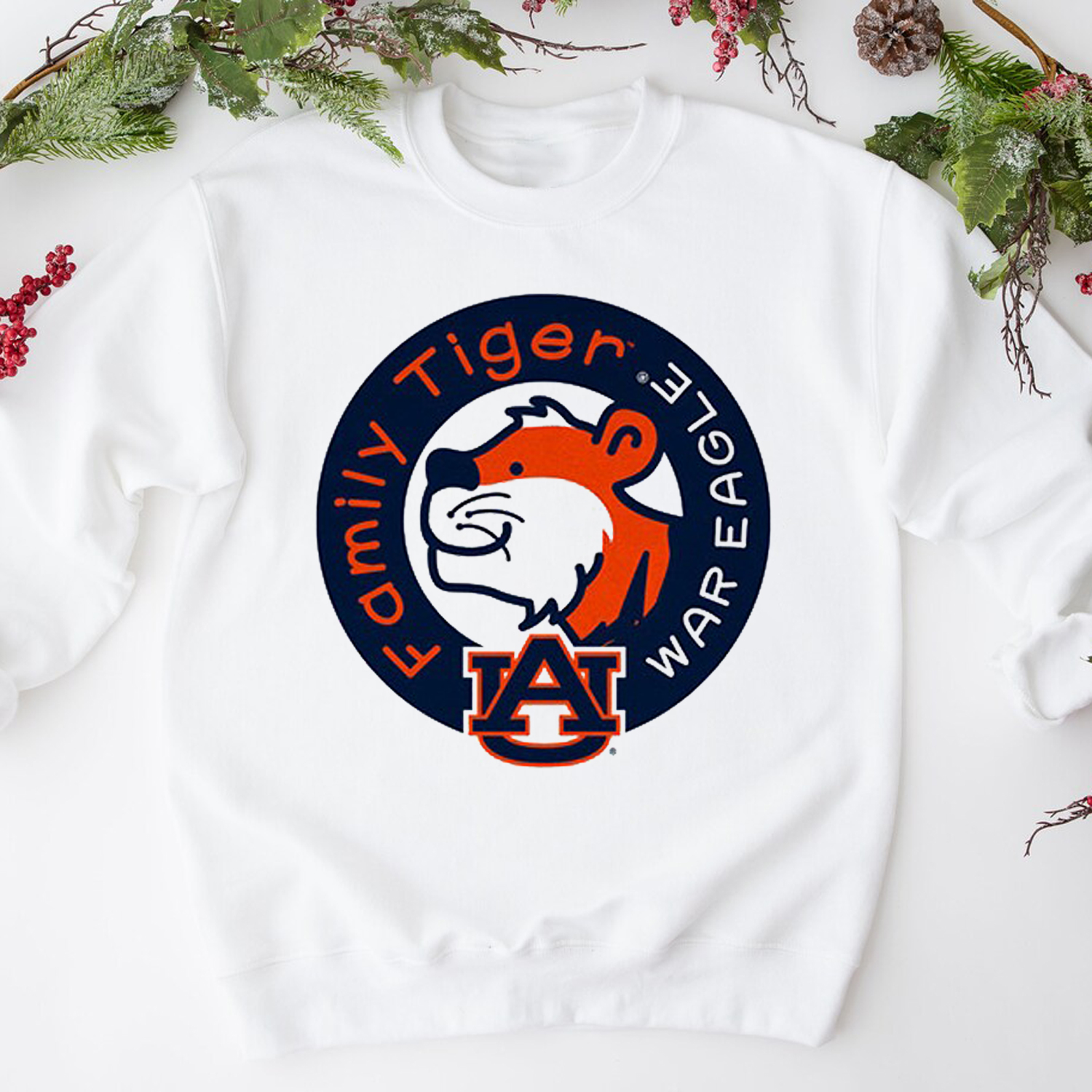 Auburn Tigers Youth 'Family Tiger' T-Shirt - Auburn Football Sweatshirt Hoodie Fan Gift