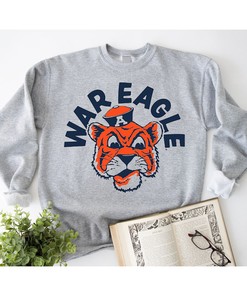 Auburn Vintage War Eagle Hoodie - Tigers Football Sweatshirt Fan Gift