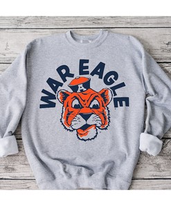 Auburn Vintage War Eagle Hoodie - Tigers Football Sweatshirt Fan Gift