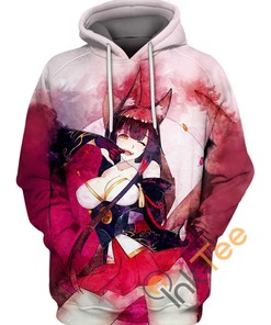 Azur Lane Akagi Custom All Over Print 3D Hoodie, Custom All Over Print Hoodie
