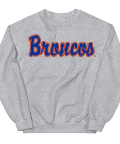 BSU Broncos Vintage Script Crewneck