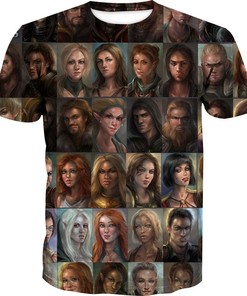 Baldur'S Gate Video Game All Over Print 3D Hoodie