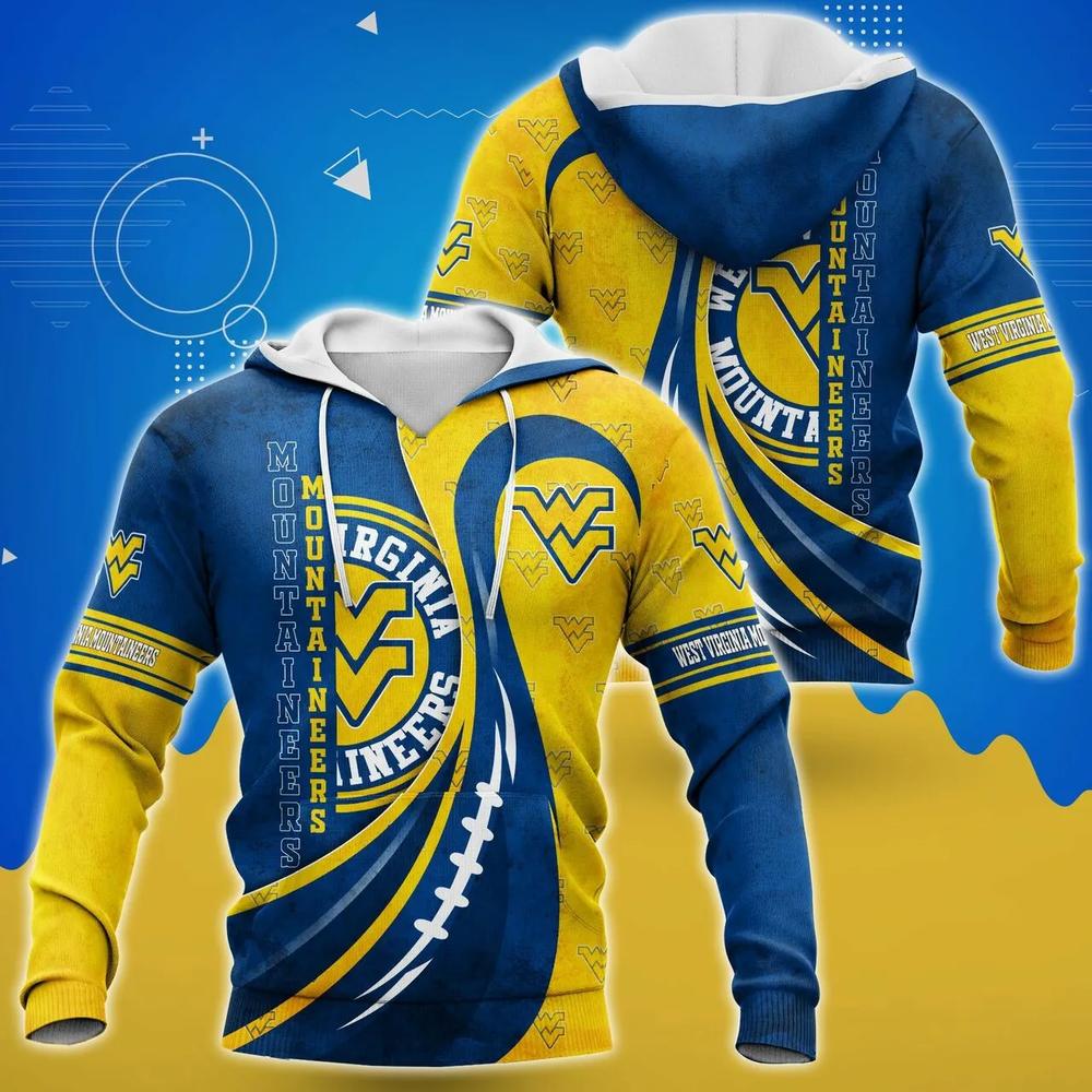 Ball And Numerous Logo Wv Mountaineers 3D Hoodie Brilliant Gifts For Fans