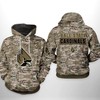 Ball State Cardinals Camo Veteran 3D Hoodie 