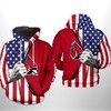 Ball State Cardinals Us Flag 3D Hoodie 