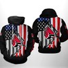 Ball State Cardinals Us Flag 3D Printed Hoodie 