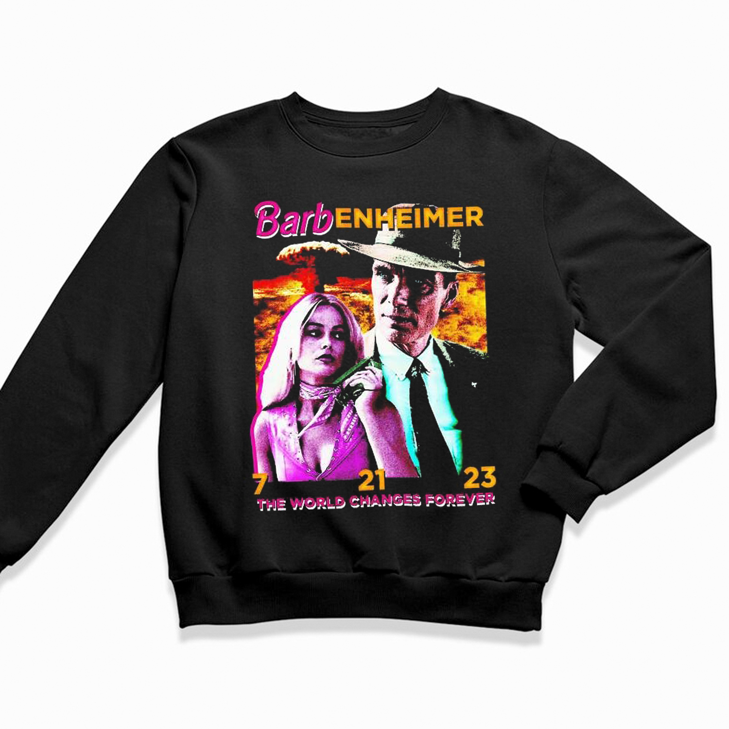 Barbenheimer 7 21 23 the world changes forever 2023 T Shirt, Barbenheimer Womens T-Shirts