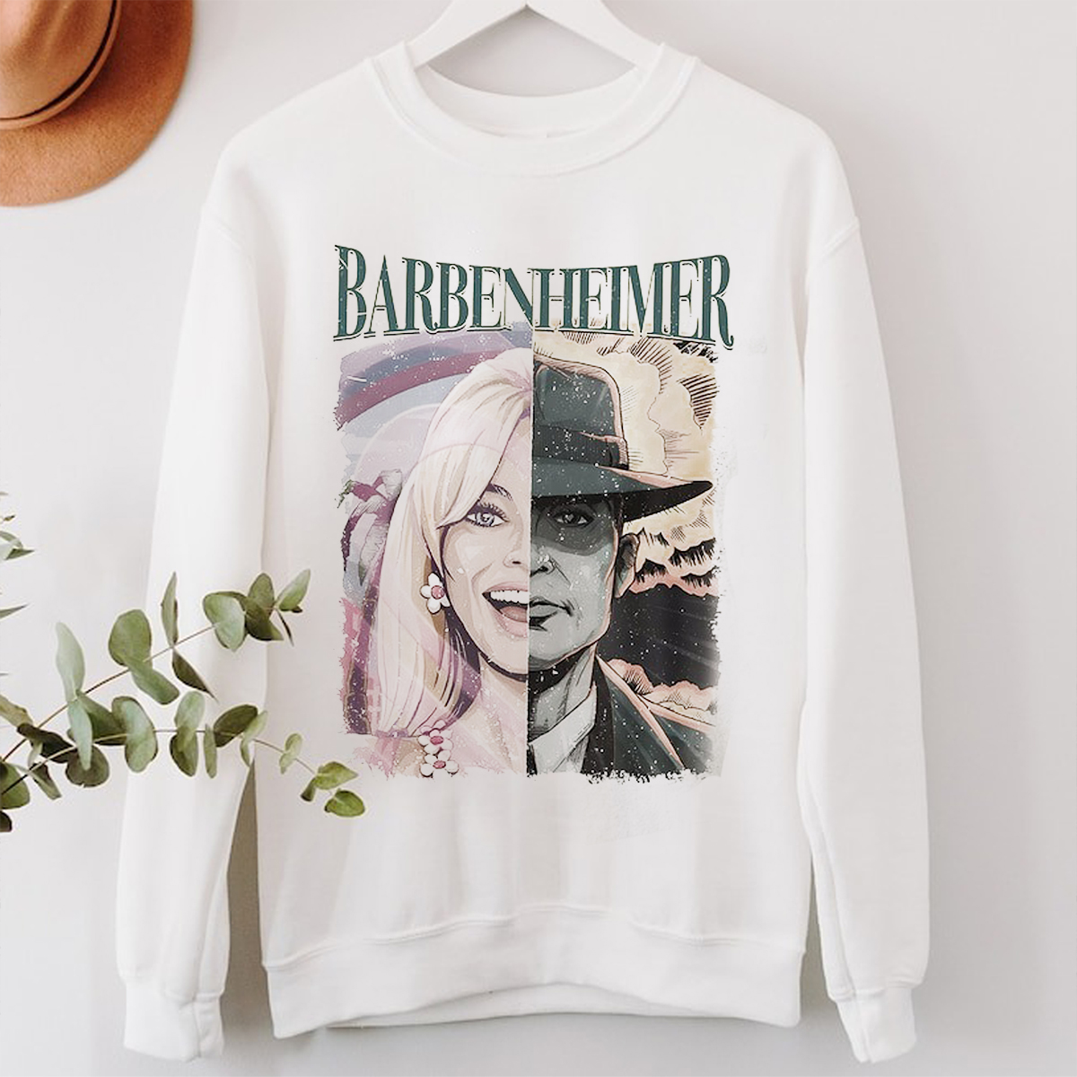Barbenheimer Inspired Top, Meme-Themed Tee for Barbenheimer Fans, Barbenheimer Shirts For Gift, 2023 Viral Movie