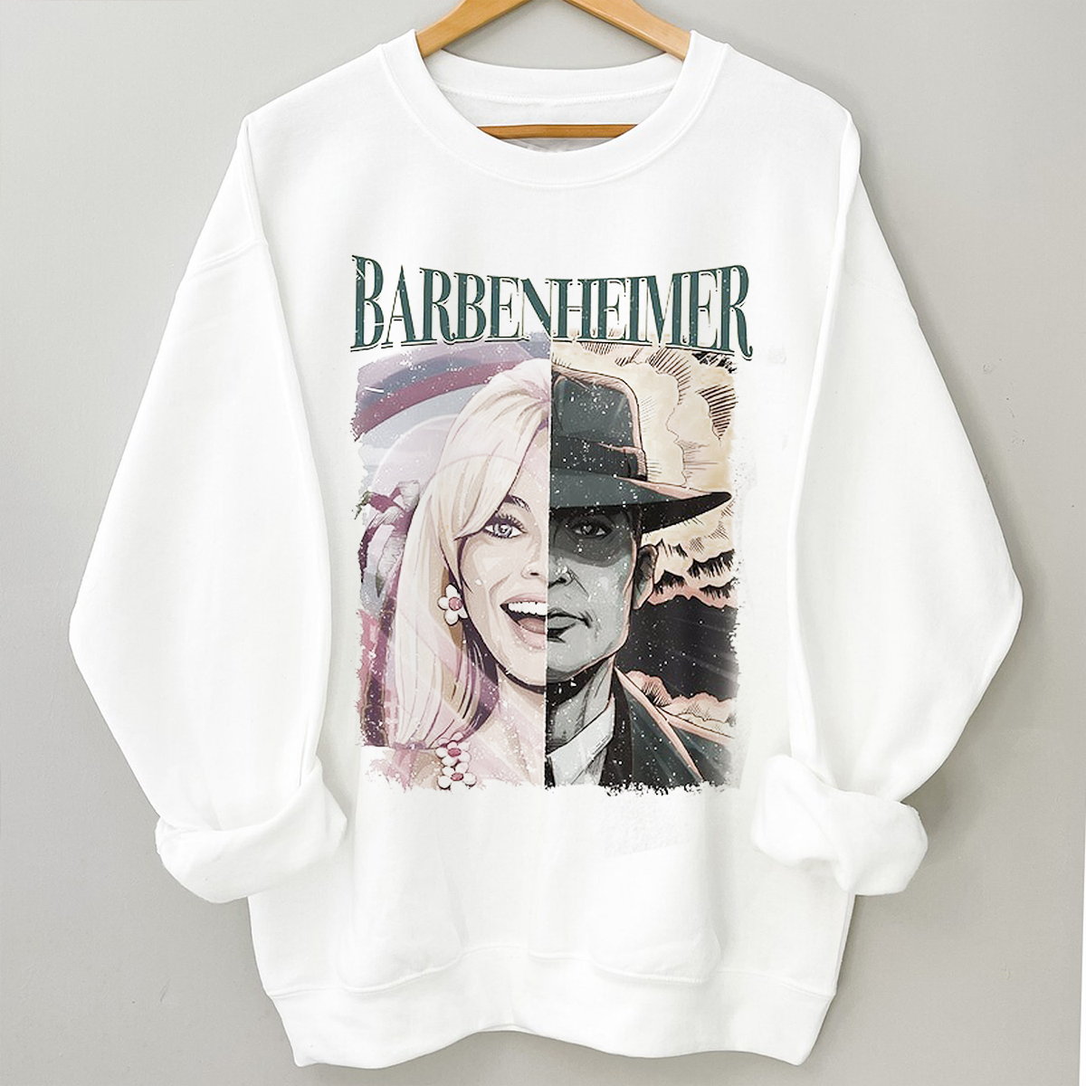 Barbenheimer Inspired Top, Meme-Themed Tee for Barbenheimer Fans, Barbenheimer Shirts For Gift, 2023 Viral Movie