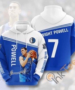 Basketball Nba Dallas Mavericks Dwight Powell Usa 3D Hoodie - Sports Hoodie