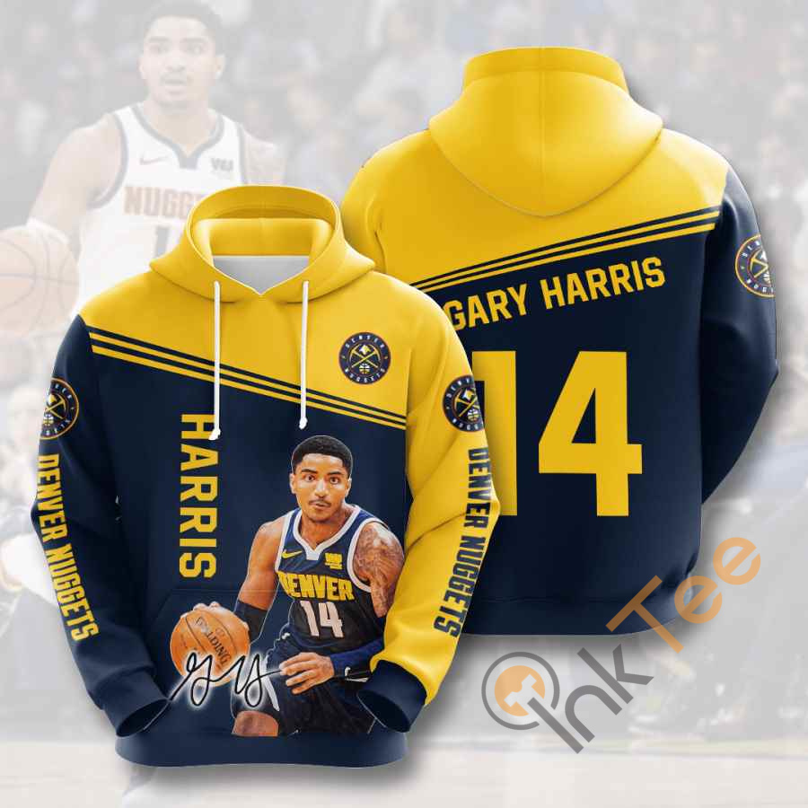 Basketball Nba Denver Nuggets Gary Harris Usa 3D Hoodie - Sports Hoodie