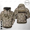 Battle In Style With Wake Forest Demon Deacons Ncaa Camo Veteran Limited Edition 3D Hoodie 