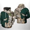 Baylor Bears Camo Veteran Hunting 3D Printed Hoodie 