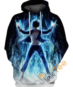 Be Bold With Dabi Blue Flame Hoodie In 3D - Perfect For Anime Fans! 