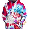 Be Powerful With Son Goku Ss Kamehameha 3D Hoodie For Dragon Ball Fans 