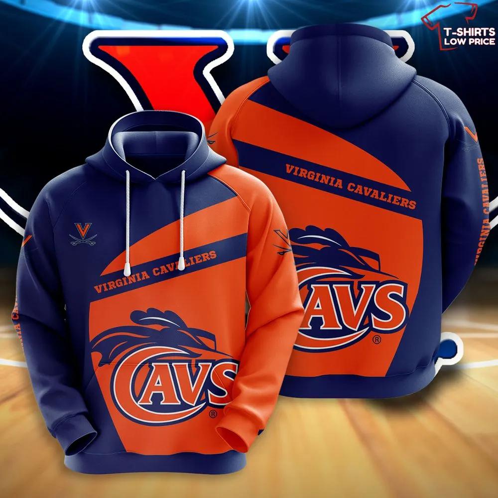Be Ready For Game Day With The Ncaa Virginia Cavaliers 3D All Over Print Hoodie For Men And Women