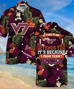 Be Ready For Summer With The Limited Edition Virginia Tech Hokies Summer Hawaiian  And Shorts