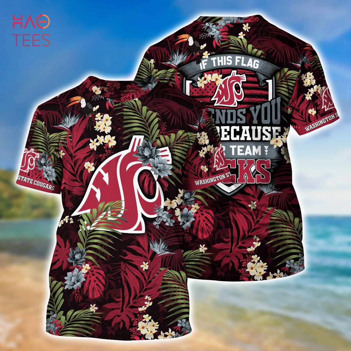 Be Ready For Summer With The Limited Edition Washington State Cougars Summer Hawaiian