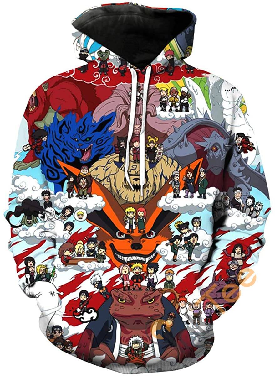 Be Stylish With Front Pocket Sport All Over Print Hoodie 3D Of Naruto Prints