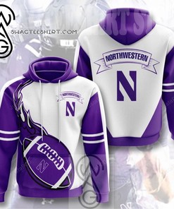 Best Quality Ncaa Northwestern Wildcats 3D Full Print Hoodie - Sports Fan  Style 02