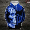 Black Skull 3D Hoodie: Duke Blue Devils Edition 