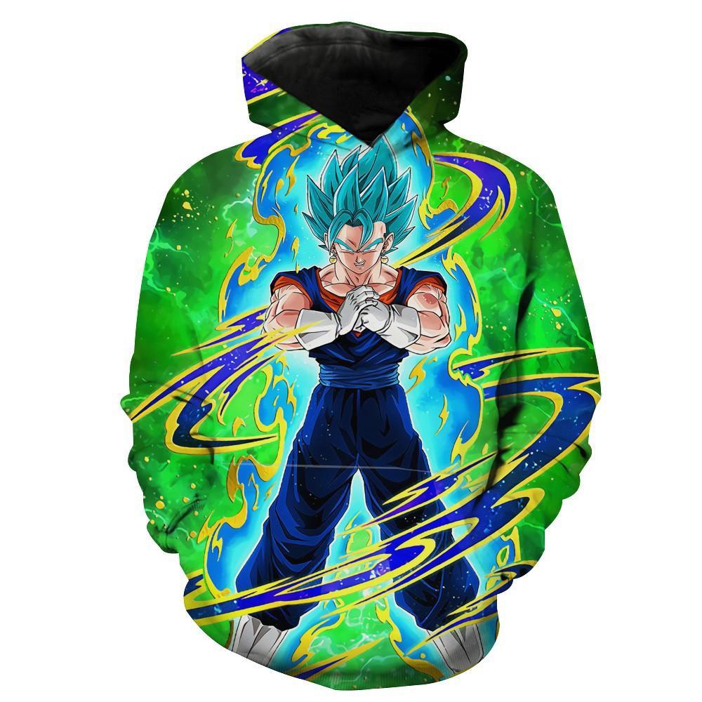 Blue Vegito Dragon Ball Super All Over Print Hoodie 3D