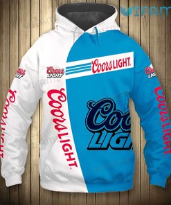 Blue White Coors Light All Over Print Hoodie 3D Beer Lovers Gift