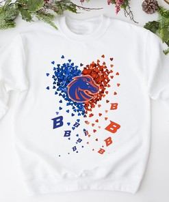 Boise State Broncos Heart Shirt