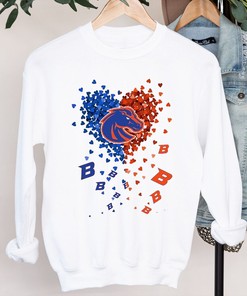 Boise State Broncos Heart Shirt