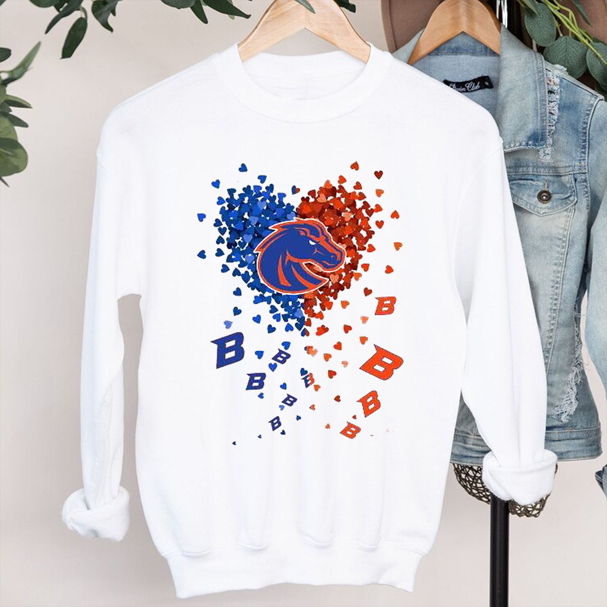 Boise State Broncos Heart Shirt