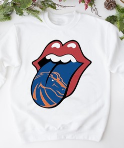 Boise State Broncos Mashup NCAA T-Shirt - The Rolling Stones Logo