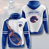 Boise State Broncos Us Flag Skull 3D Hoodie 