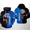 Boise State Broncos Us Flag Skull Printed Hoodie 