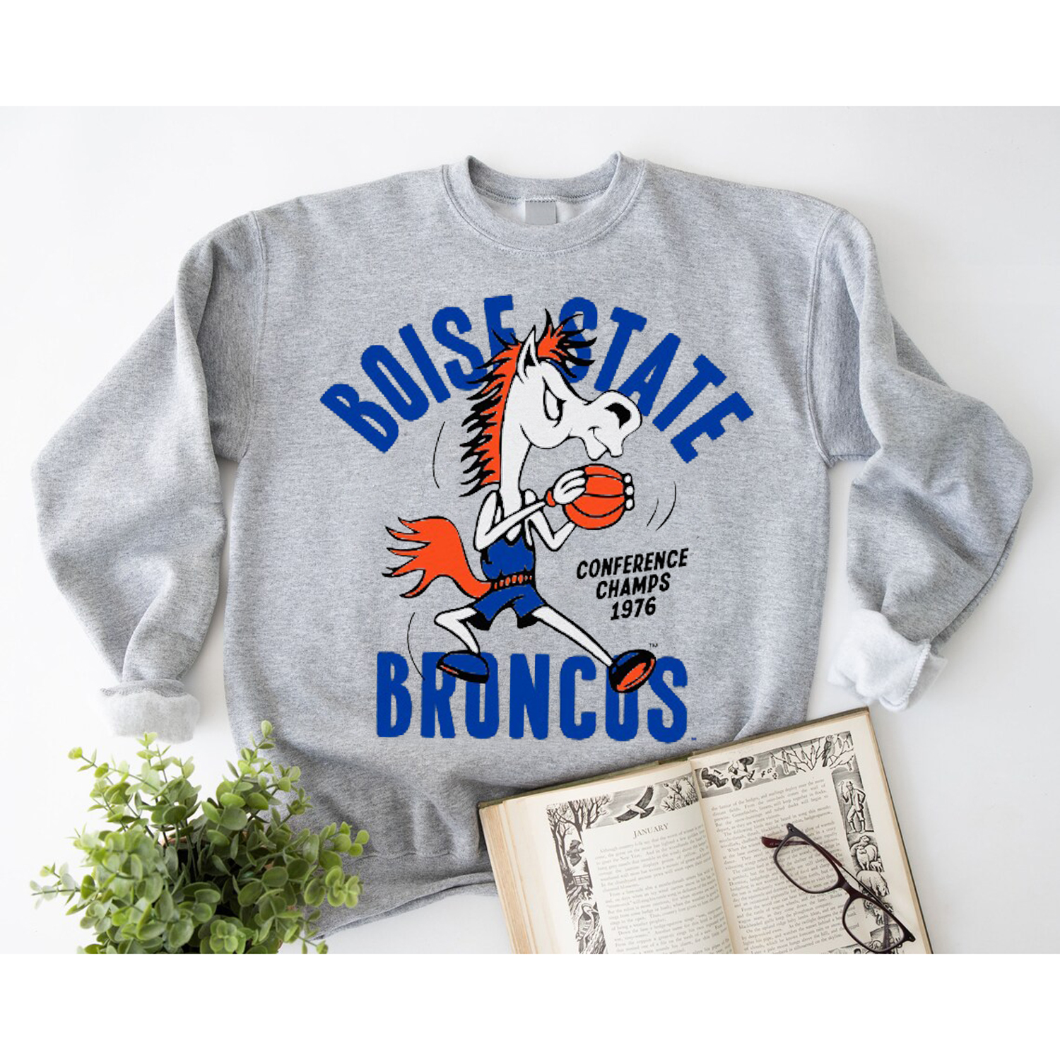 Boise State Broncos Vintage Basketball Tee