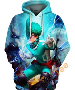 Bold Deku My Hero Academia All Over Print 3D Hoodie
