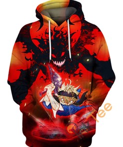 Bold Demon Asta The Death Hammer Custom All Over Print 3D Hoodie