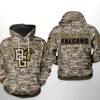 Bowling Green Falcons Camo Veteran 3D Hoodie 