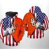 Bowling Green Falcons Us Flag 3D Hoodie 