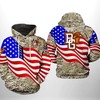 Bowling Green Falcons Us Flag Camo 3D Hoodie 