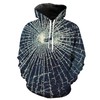 Broken Glass Epic Printed Hoodie 3D - Men'S 3D Hoodies